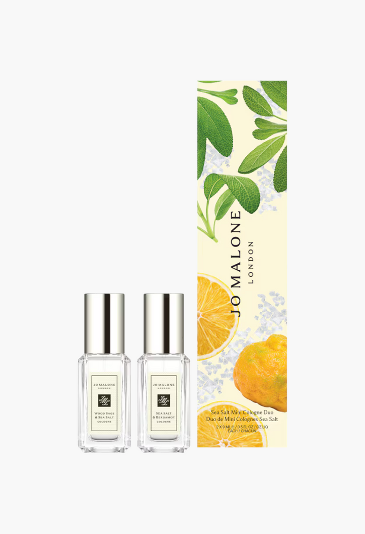 GLAM MODA Jo Malone London Sea Salt and Bergamot and Wood Sage and Sea Salt 9ml cologne duo set with gift box
