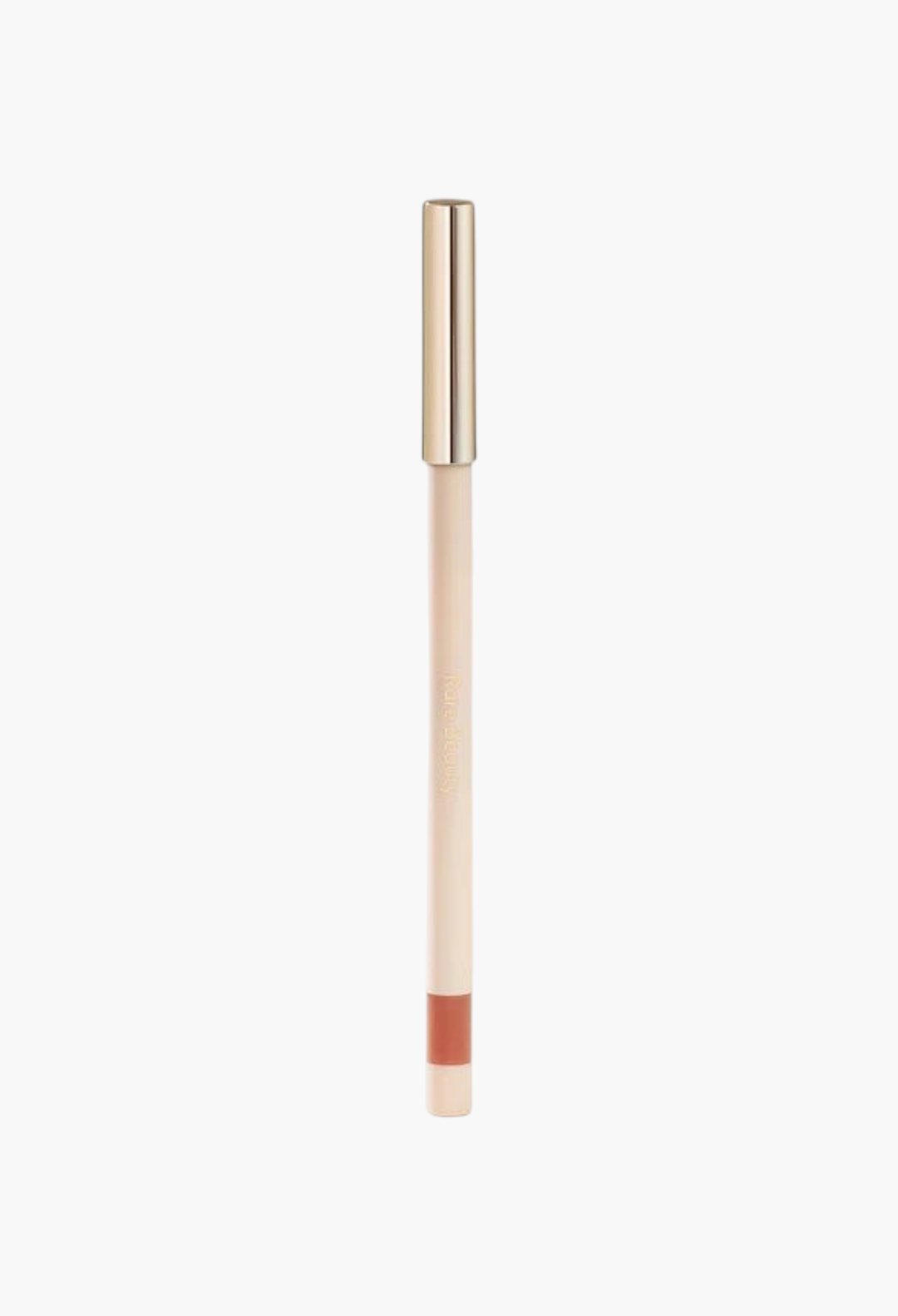 GLAM MODA Kind Words matte lip liner in a neutral beige shade with a gold cap, shown in a sleek retractable design.