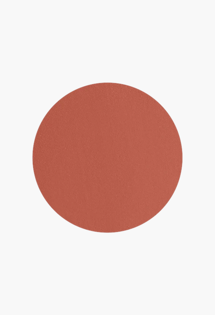 GLAM MODA Kind Words matte lip liner swatch in a warm muted peach shade with a smooth, soft matte finish.