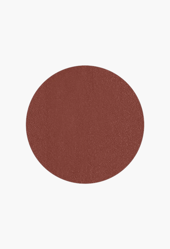 GLAM MODA Kind Words matte lip liner swatch in a rich chocolate brown shade with a smooth, soft matte finish.