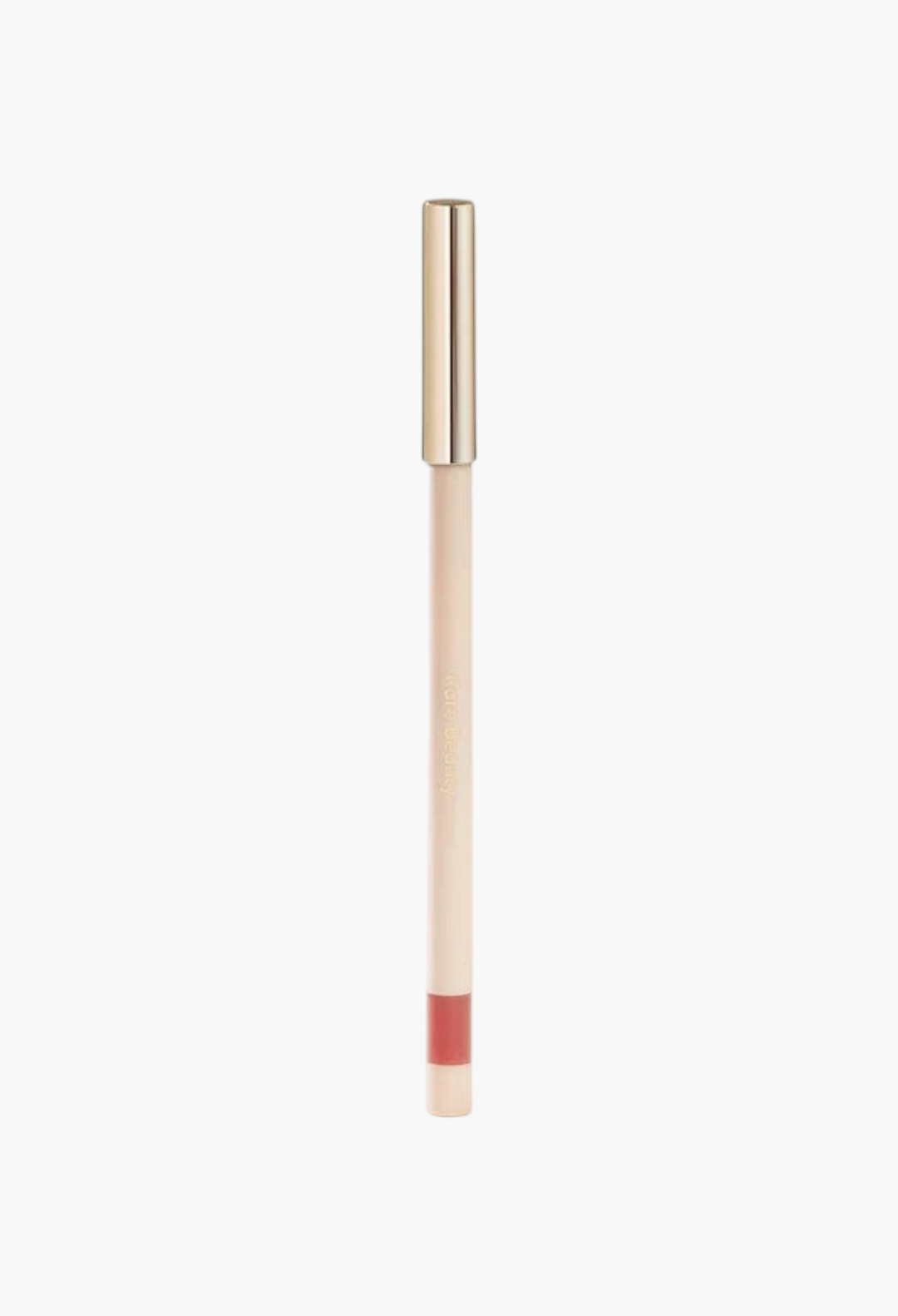 GLAM MODA Kind Words matte lip liner in a neutral rose shade with a gold cap and retractable tip