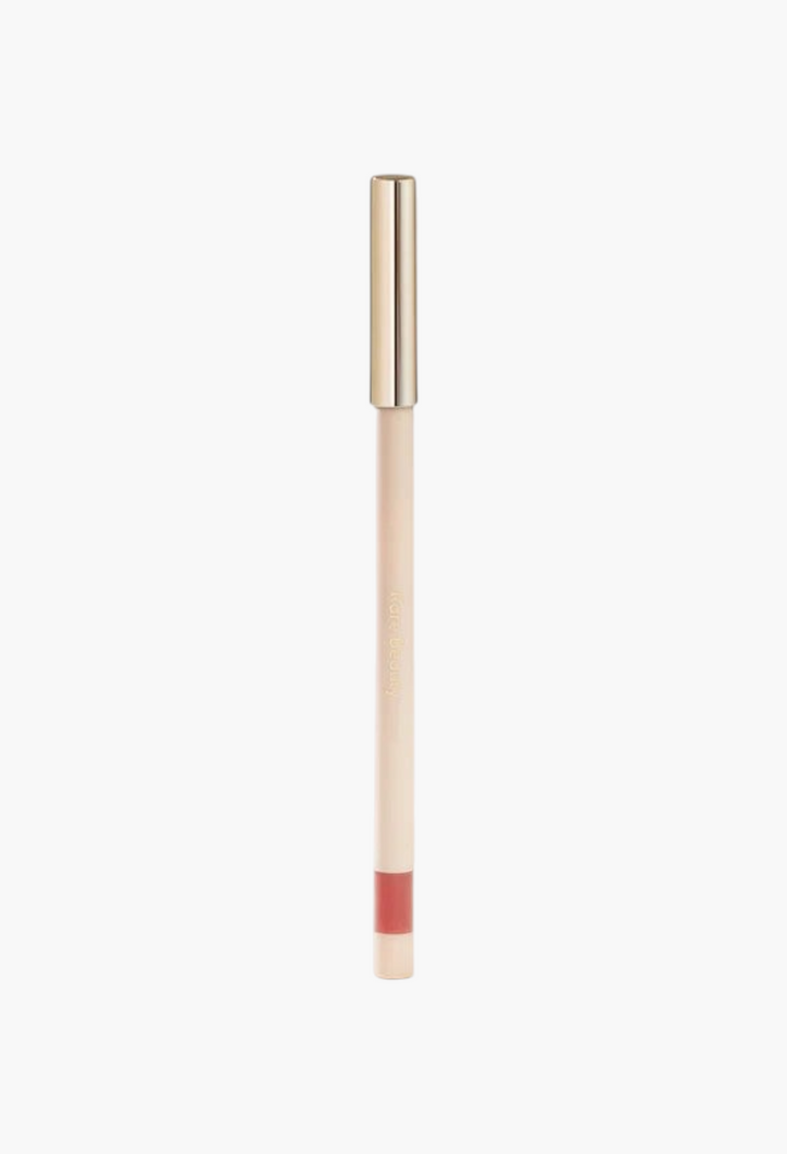 GLAM MODA Kind Words matte lip liner in a neutral rose shade with a gold cap and retractable tip
