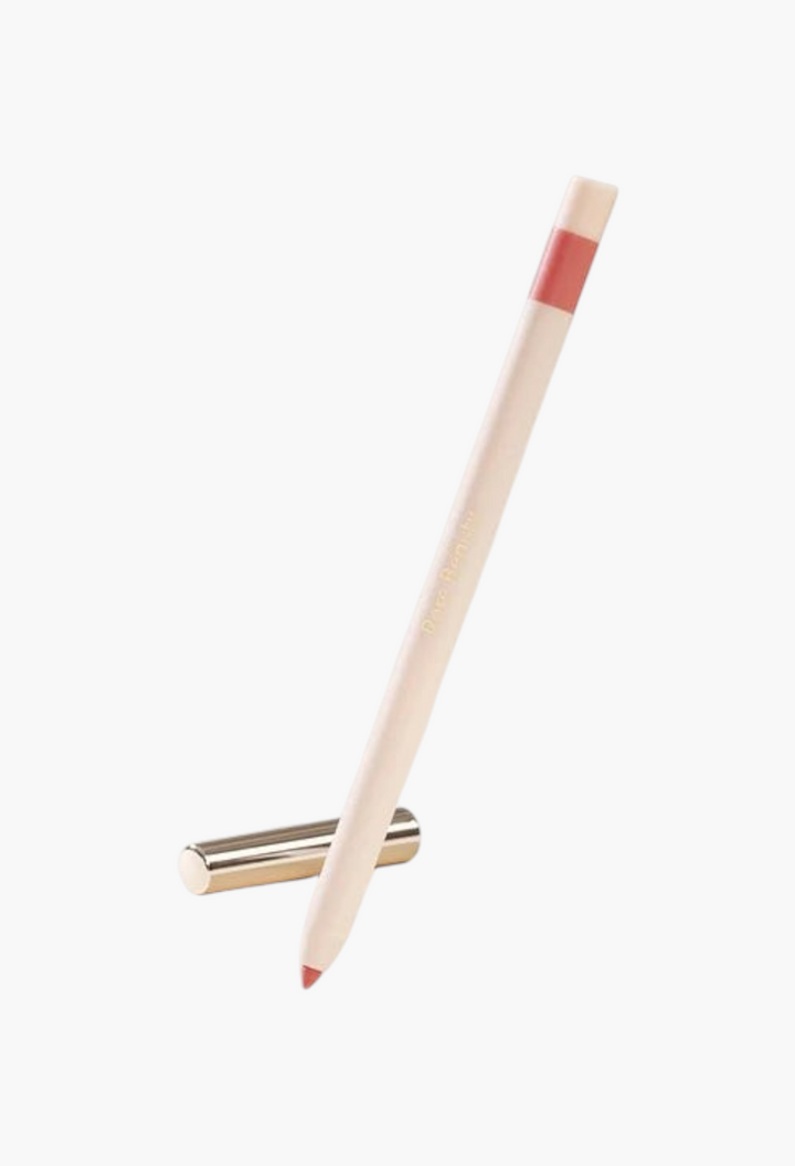 GLAM MODA Kind Words matte lip liner in a soft rose shade with a sleek beige casing and metallic gold cap.