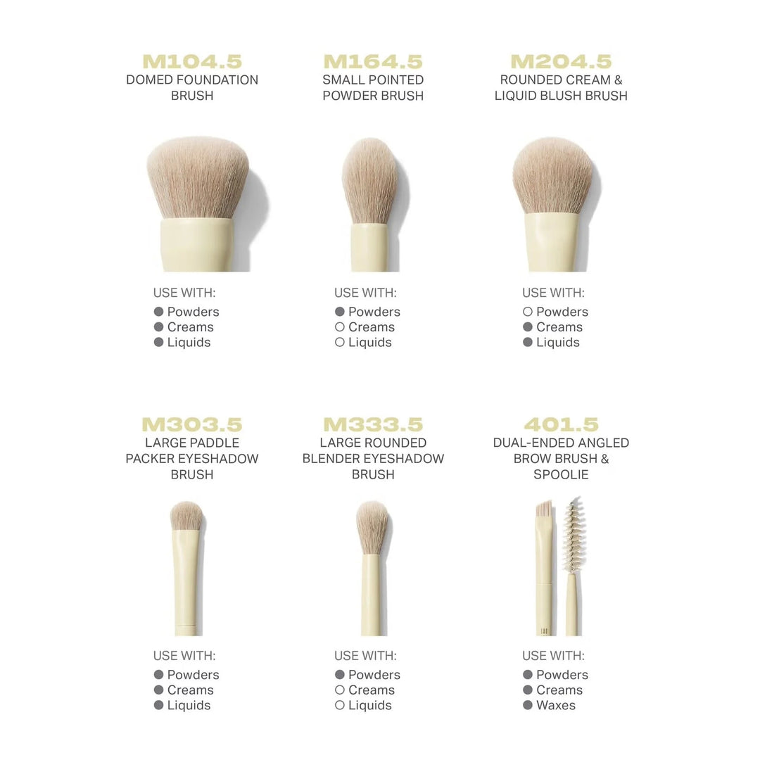 Morphe buttery blends - 6 piece travel brush set