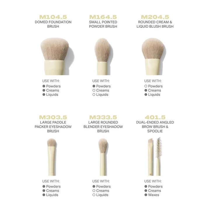 Morphe buttery blends - 6 piece travel brush set