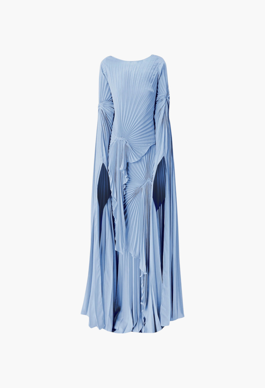 Waterfall Georgette Maxi Dress Elegant Flowing Evening Dress GLAM MODA Waterfall Georgette Maxi Dress Elegant Flowing Evening Dress GLAM MODA