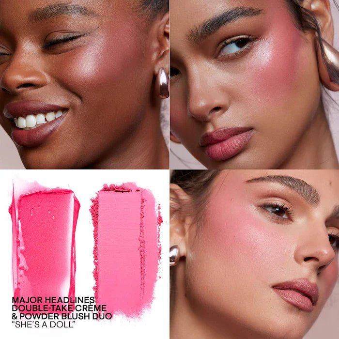 She's Wanted - Major Headlines Double-Take Crème & Powder Blush Duo - GLAM MODA- 86