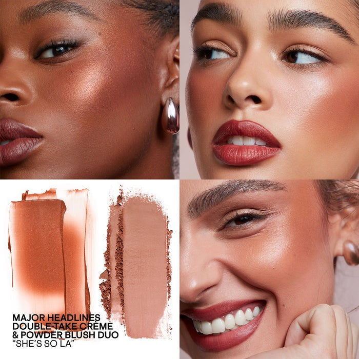 She's Wanted - Major Headlines Double-Take Crème & Powder Blush Duo - GLAM MODA- 140