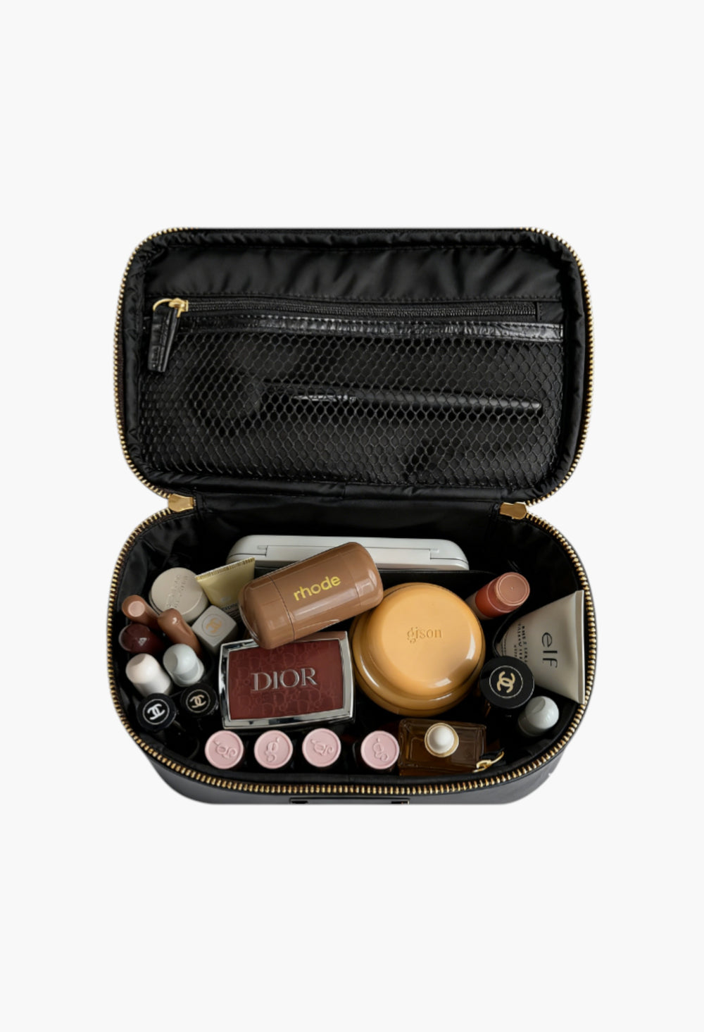 Croc Vanity Case Amber - GLAM MODA