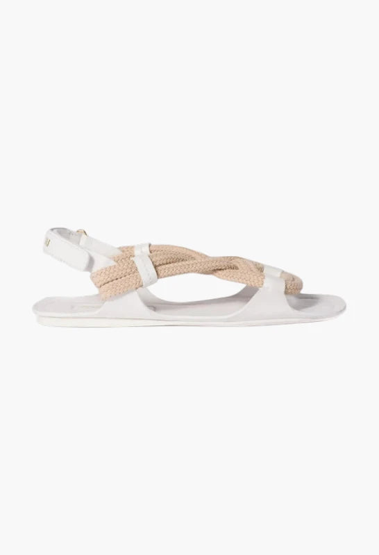 Natural - Flat Cord Sandals