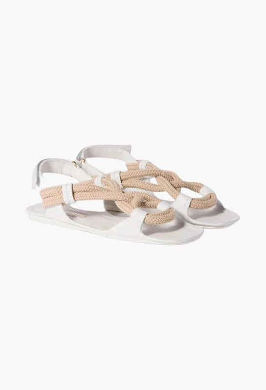 Natural - Flat Cord Sandals