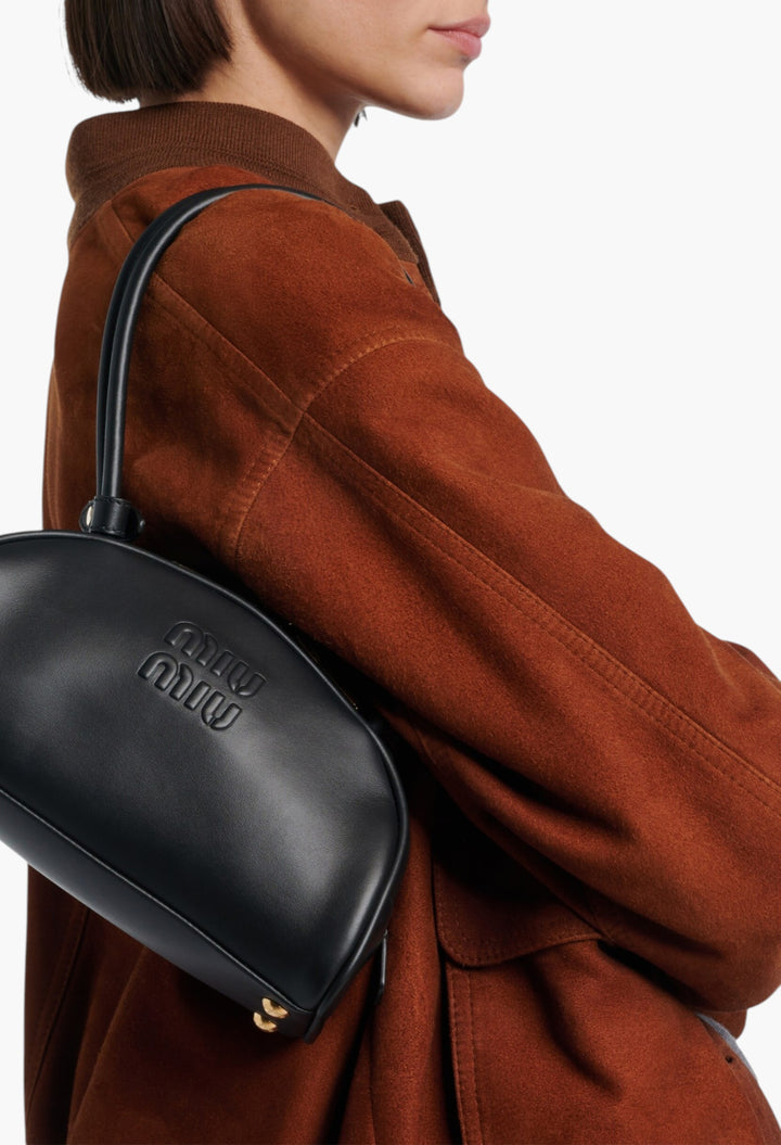 Beau Small Leather Bowling Bag - GLAM MODA
