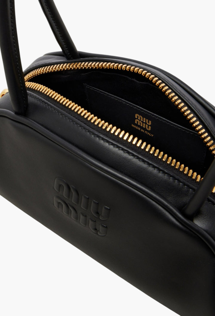 Beau Small Leather Bowling Bag - GLAM MODA