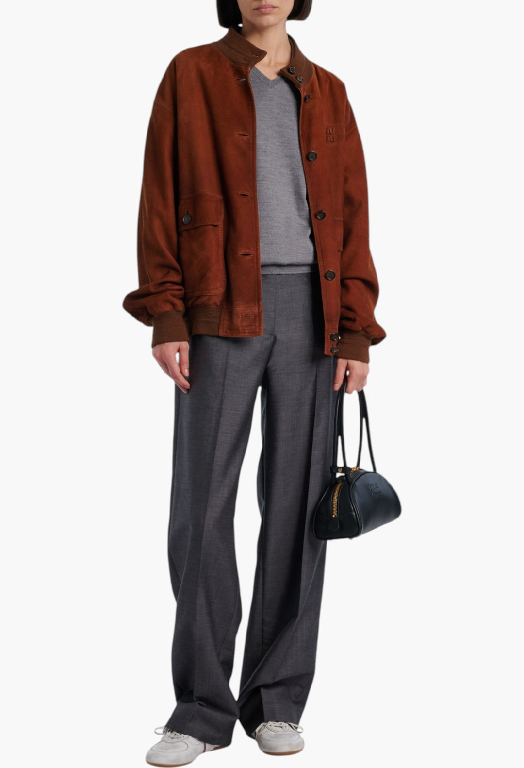 Beau Small Leather Bowling Bag - GLAM MODA