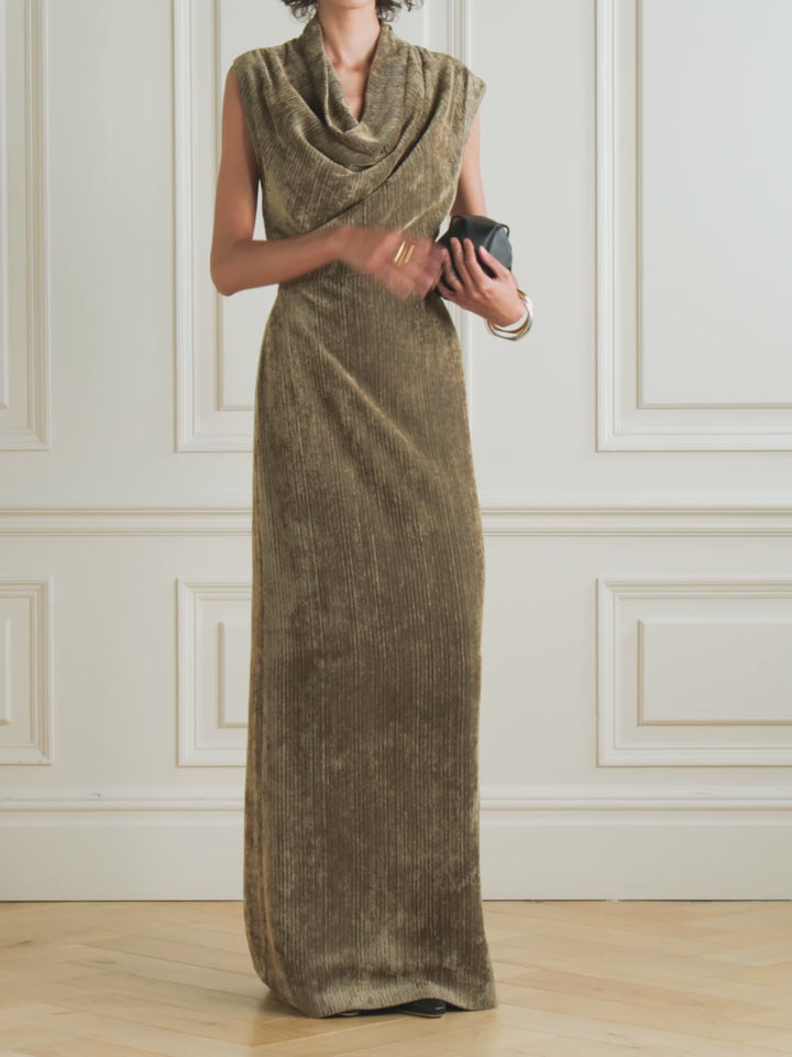 Naeve Ribbed Chenille Maxi Dress