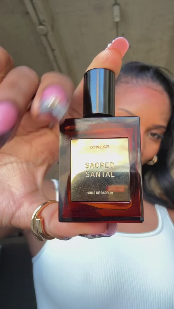 Sacred Santal Roll-On Perfume Oil with Vanilla and Cashmere Wood