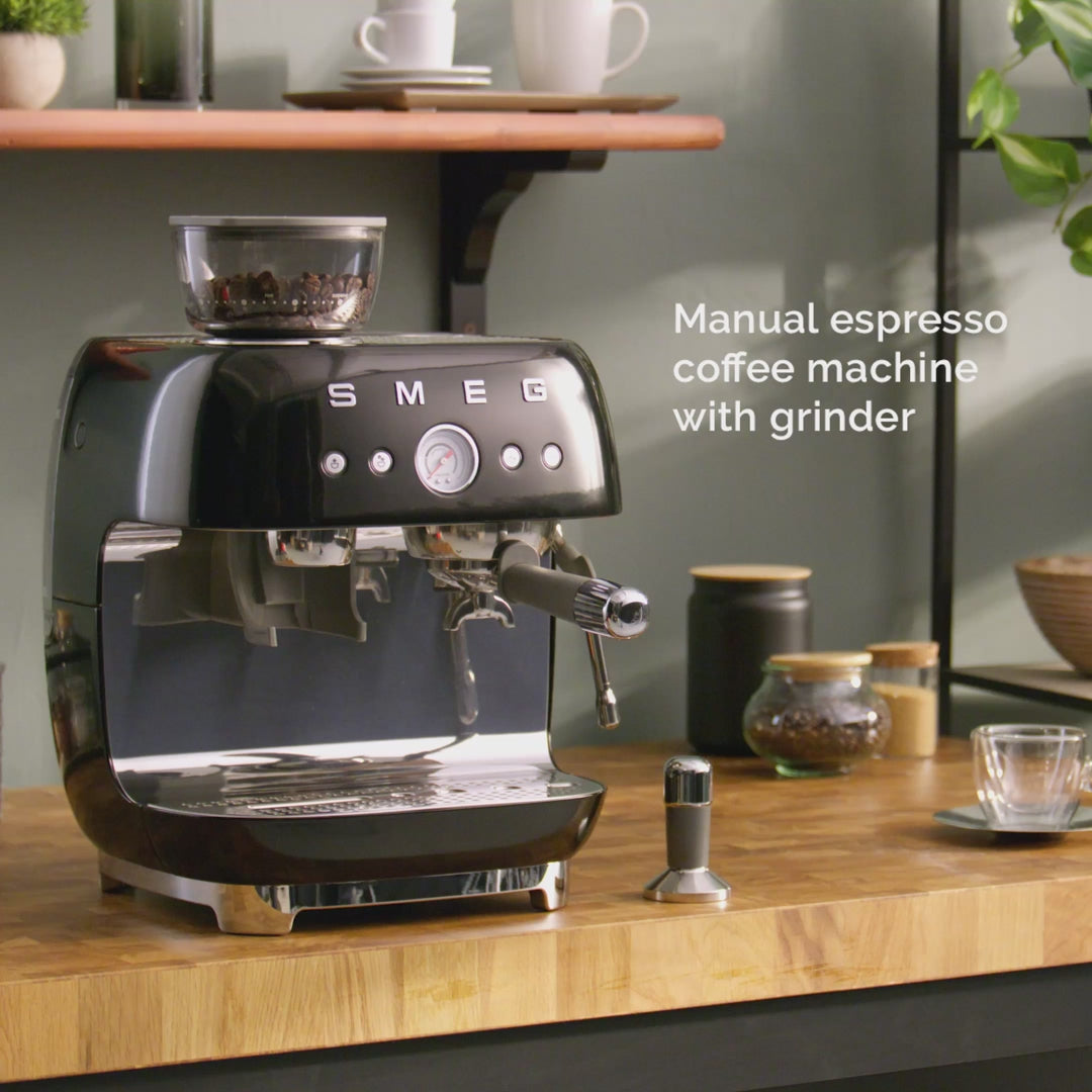 50's Style Espresso Coffee Machine With Grinder