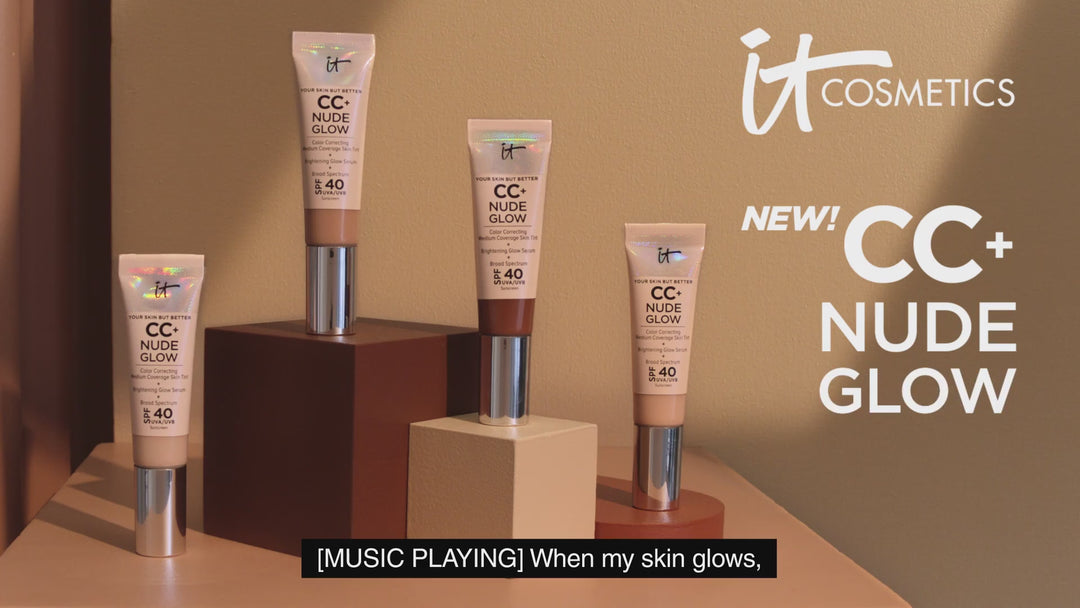 CC+ Nude Glow Lightweight Foundation + Glow Serum with SPF 40 and Niacinamide