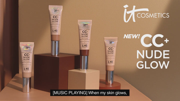 CC+ Nude Glow Lightweight Foundation + Glow Serum with SPF 40 and Niacinamide