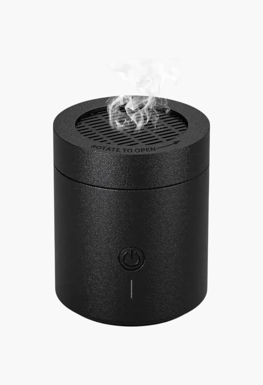 GLAM MODA black electronic bukhour burner with self-igniting heating element and LED indicator for incense