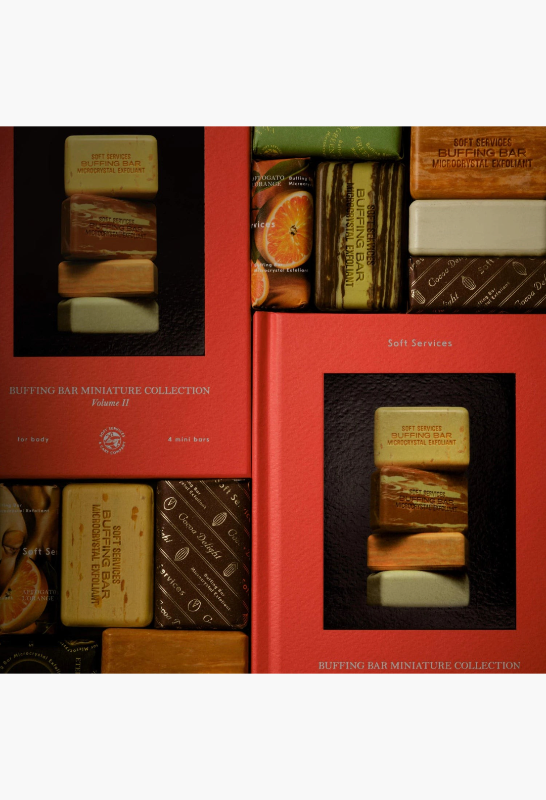 Soft Services Buffing Bar Miniature Collection: Volume II (4 mini bars), Body Gift Set