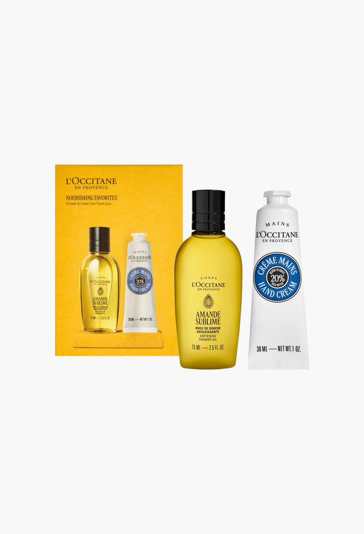 L'Occitane Hand and Body Care Nourishing Travel Favorites Set