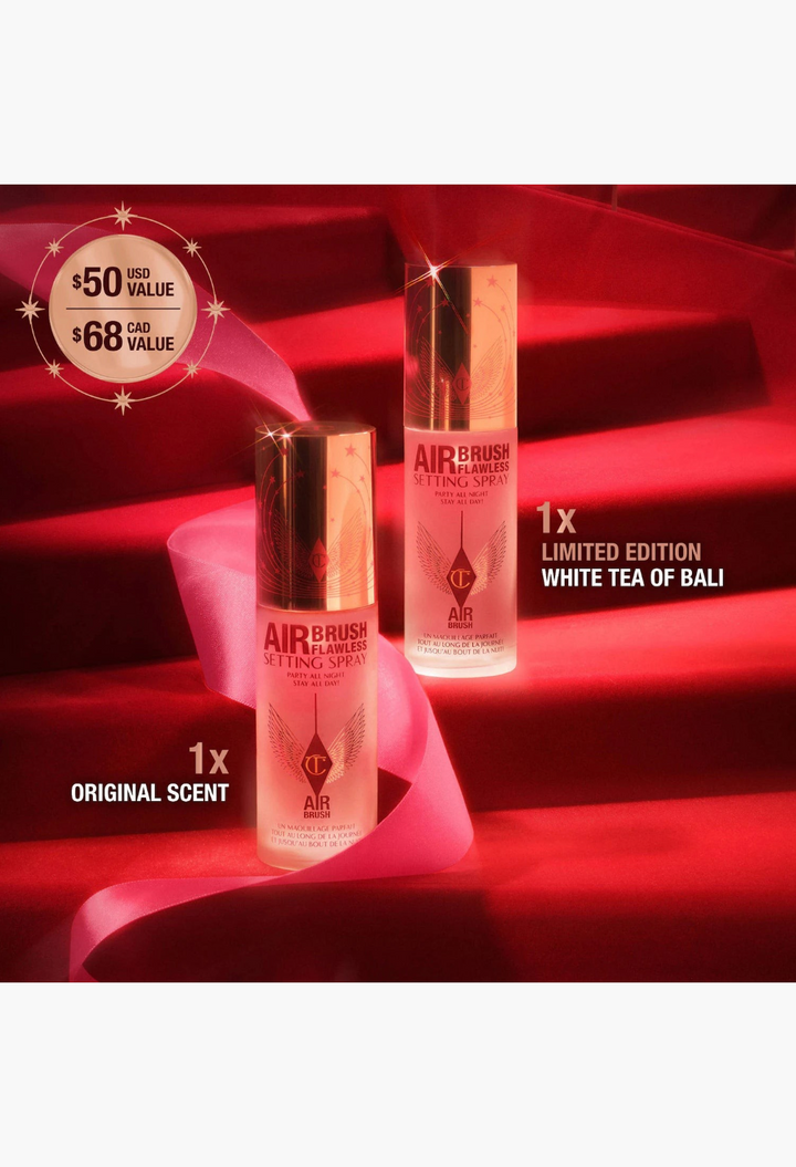 Charlotte Tilbury Mini Airbrush Flawless Hydrating & Waterproof Setting Spray Duo Gift Set