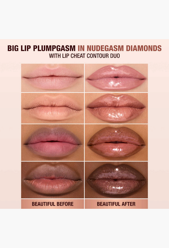 Charlotte Tilbury Mini Big Lip Plumpgasm Plumping Lip Gloss Trio Makeup Gift Set