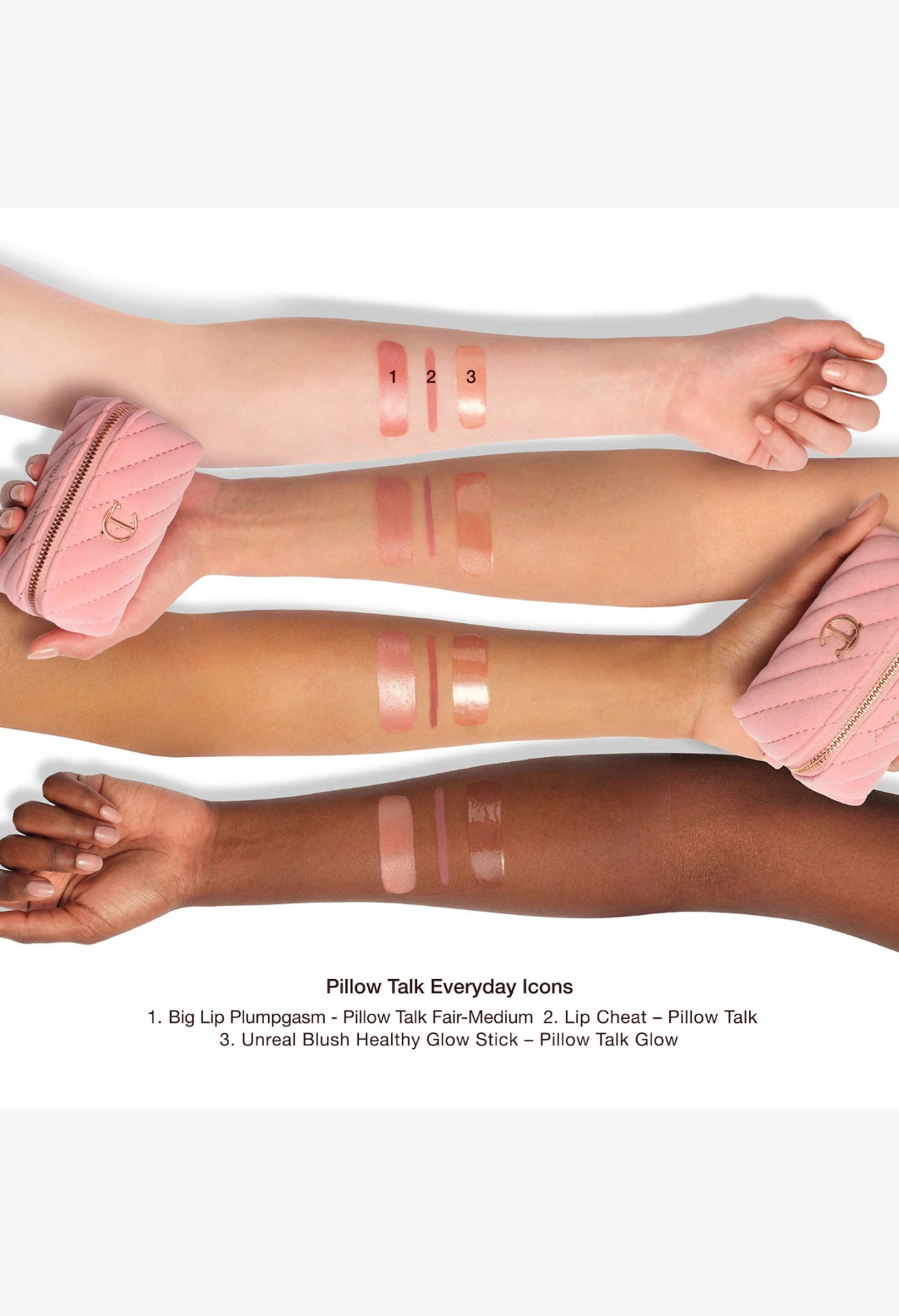 Charlotte Tilbury Pillow Talk Everyday Icons Lip & Cheek Makeup Gift Set