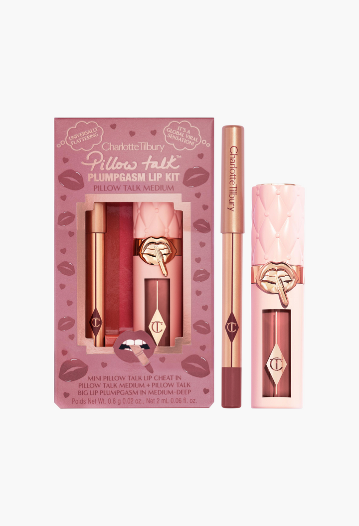 Charlotte Tilbury Mini Pillow Talk Plumpgasm Lip Liner and Lip Gloss Set