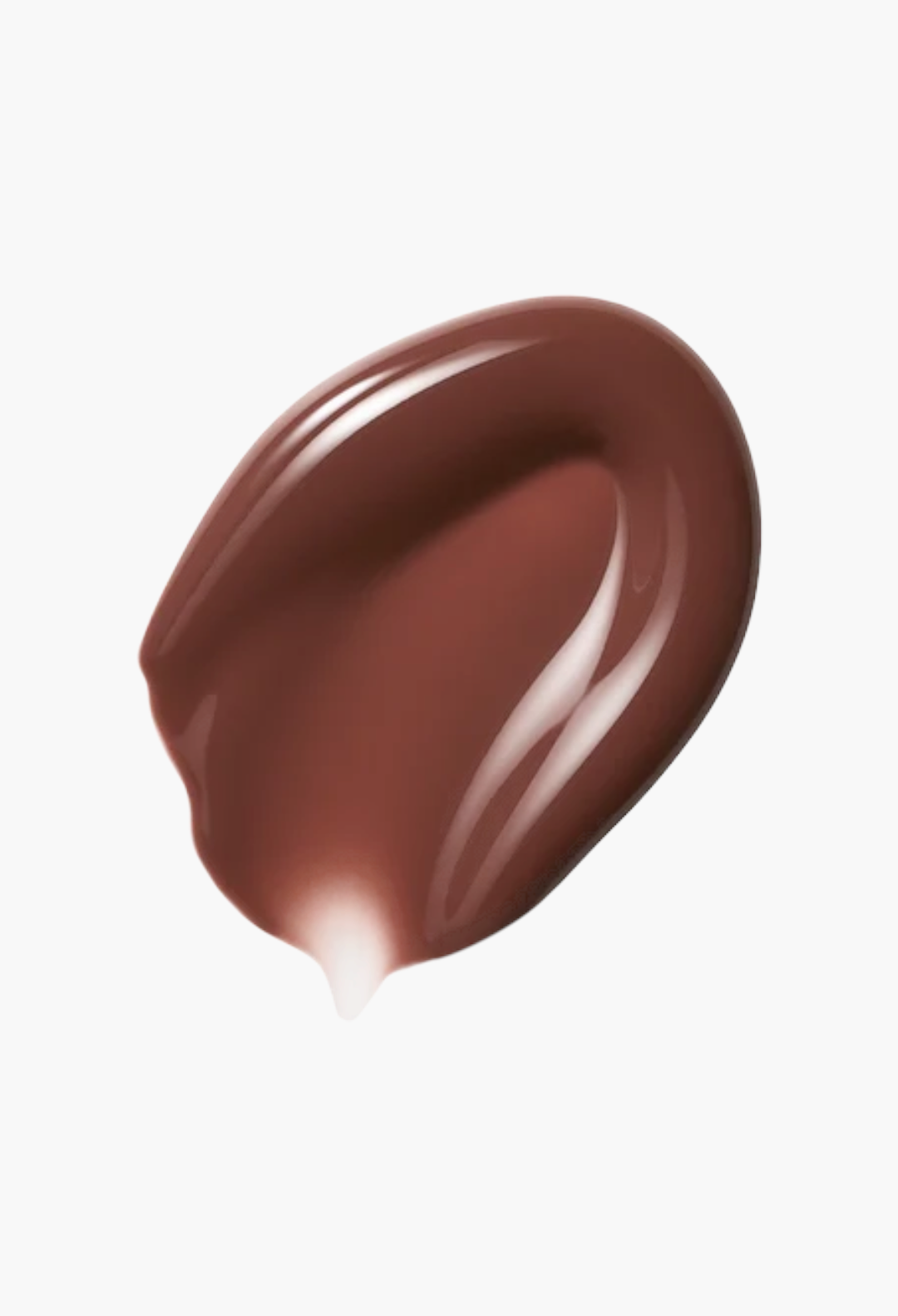 GLAM MODA Posh Gloss swatch in a rich brown shade with a smooth, high-shine, lacquer-like finish.