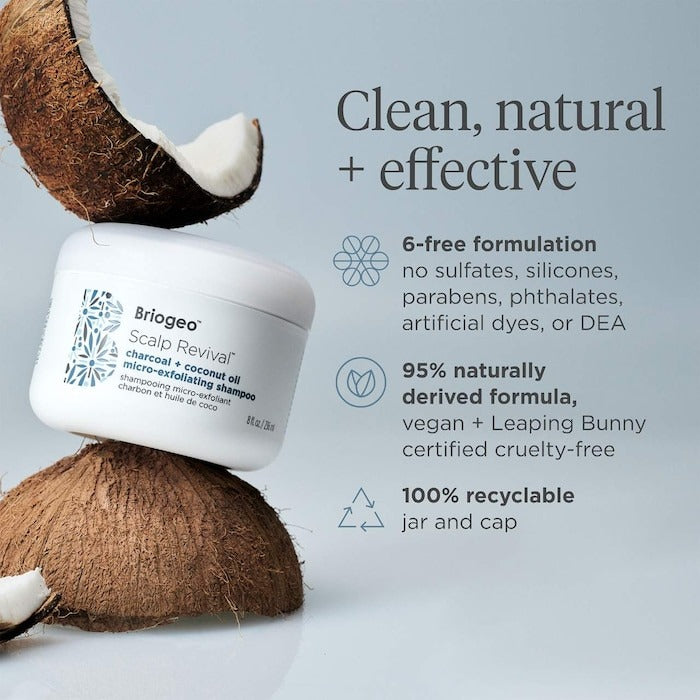 Scalp Revival Charcoal + Coconut Oil Micro-exfoliating Scalp Scrub Shampoo - GLAM MODA