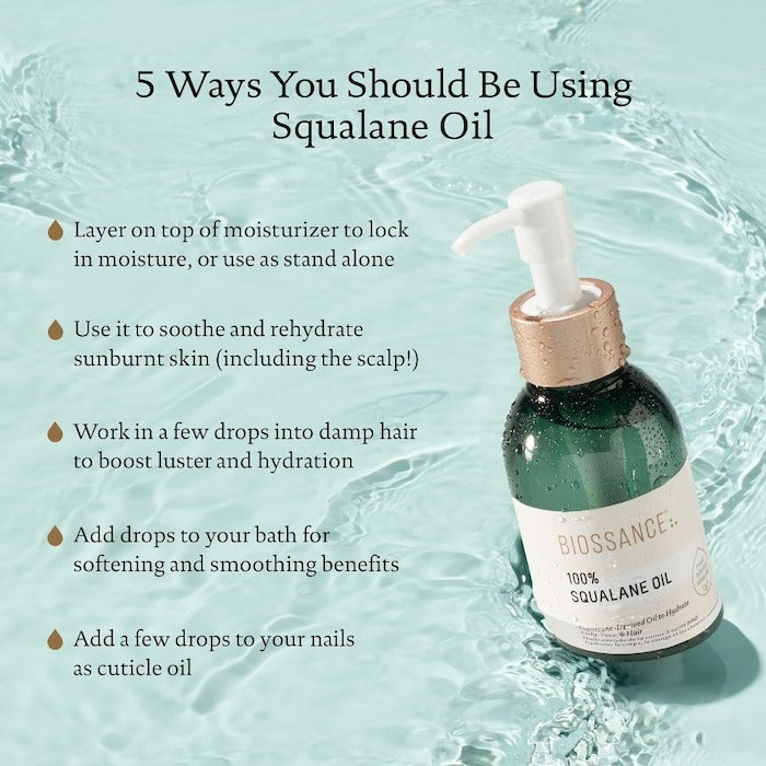 100% Sugarcane Squalane Oil - GLAM MODA