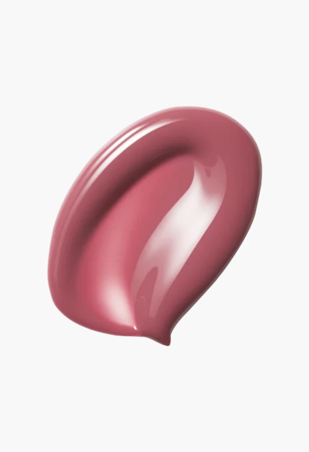 GLAM MODA Posh Gloss swatch showing a smooth, high-shine mauve pink lip gloss texture on a white background.