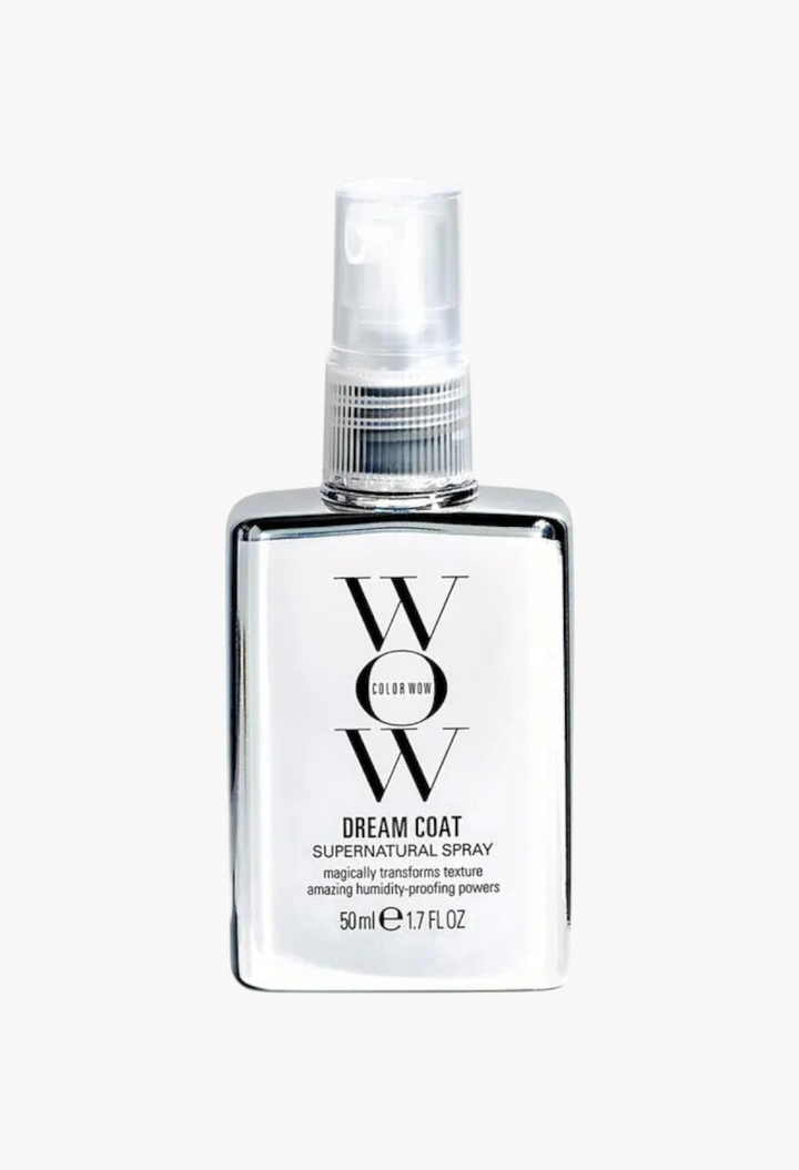 GLAM MODA Color Wow Dream Coat Supernatural Spray anti-frizz blow dry treatment in a 50ml clear bottle