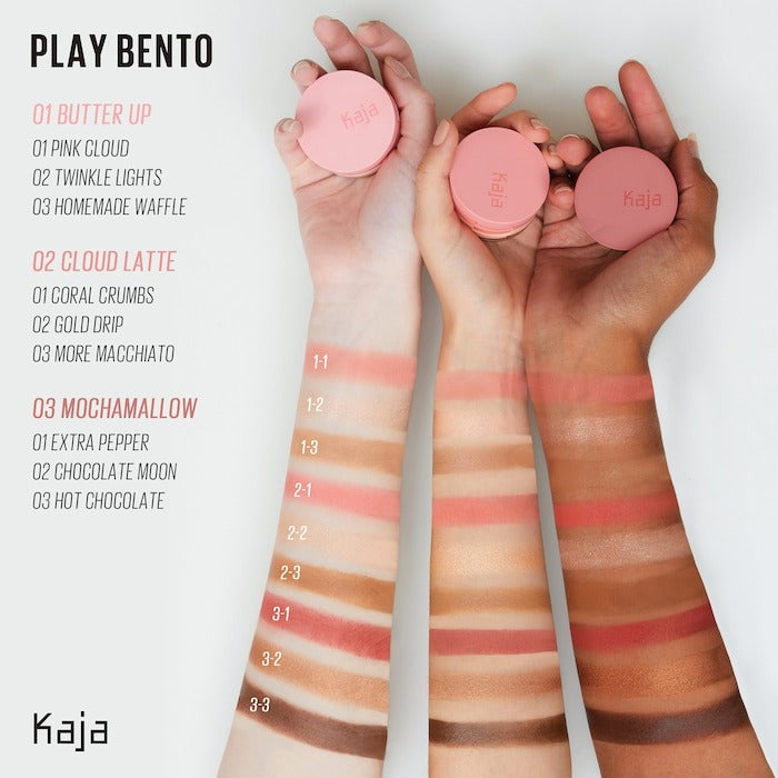 Face Bento Cream Bronzer, Powder Blush & Highlighter Sculpting Trio - GLAM MODA