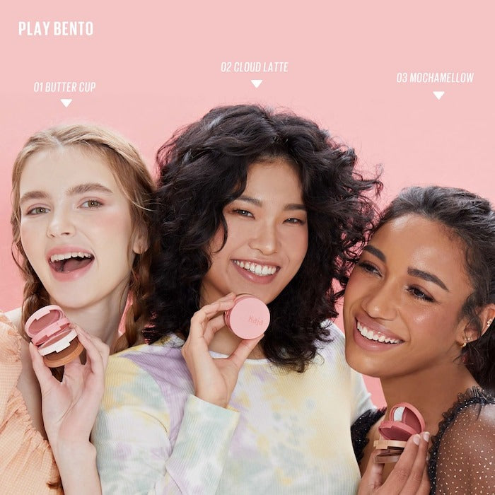 Face Bento Cream Bronzer, Powder Blush & Highlighter Sculpting Trio - GLAM MODA