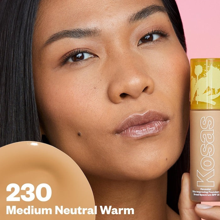 Revealer Skin-Improving Foundation SPF 25 with Hyaluronic Acid and Niacinamide - GLAM MODA