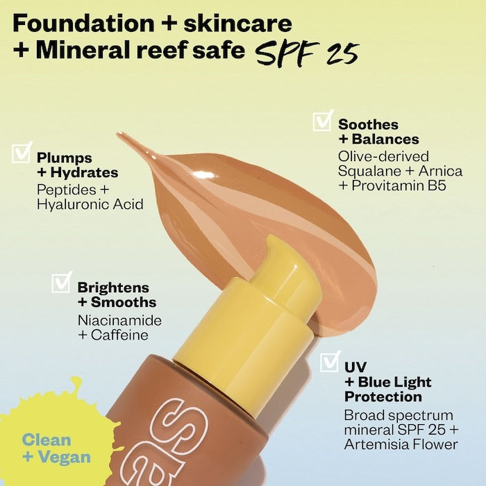Revealer Skin-Improving Foundation SPF 25 with Hyaluronic Acid and Niacinamide - GLAM MODA