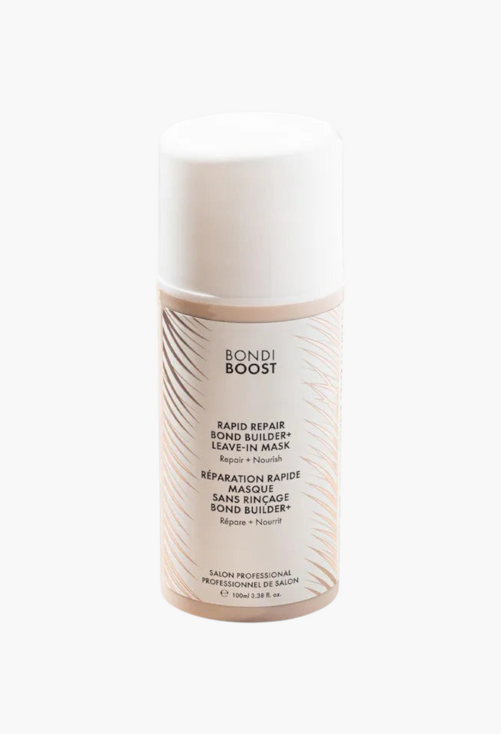 GLAM MODA Bondi Boost Rapid Repair Bond Builder+ leave-in hair mask bottle for damaged hair repair