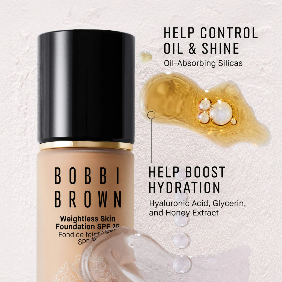Weightless Skin Oil-Controlling Foundation SPF 15 With Hyaluronic Acid - GLAM MODA