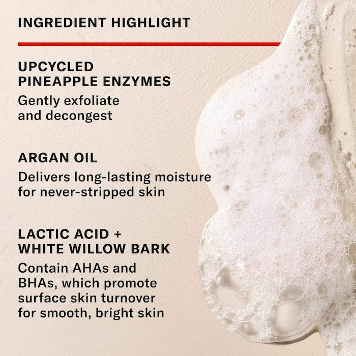 Pineapple Enzyme Exfoliating + Brightening Foaming Gel Cleanser with AHAs - GLAM MODA