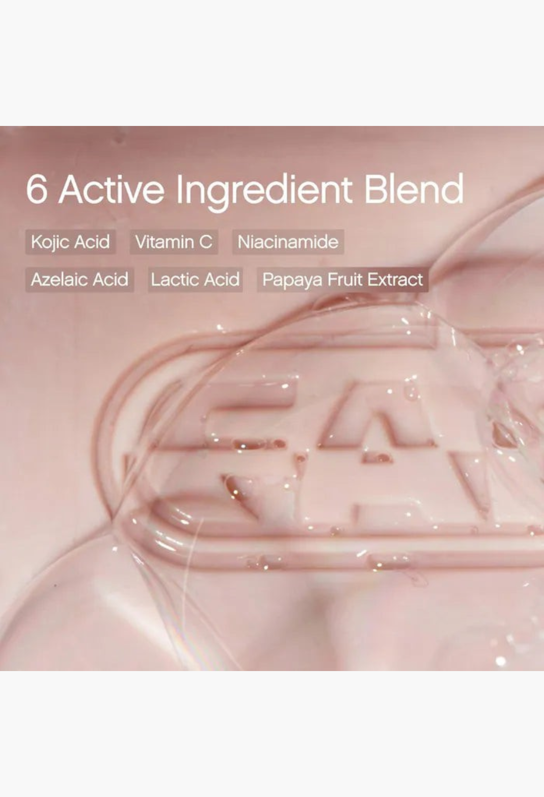 GLAM MODA Faded brightening body bar featuring a 6 active ingredient blend including Kojic Acid and Vitamin C