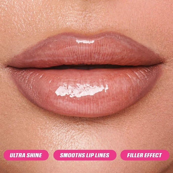 Faux Filler Shiny Non-Sticky Lip Gloss - GLAM MODA