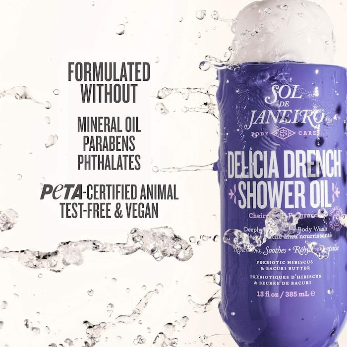 Delícia Drench™ Moisturizing Shower Oil for Dry Skin - GLAM MODA