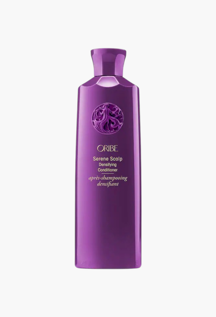 GLAM MODA Serene Scalp Densifying Conditioner in a purple bottle for thinning hair treatment