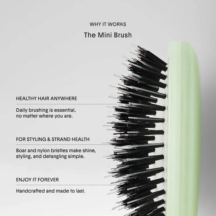 The Mini Dual-Bristle Boar Hair Brush No. 001 for All Hair Textures - GLAM MODA