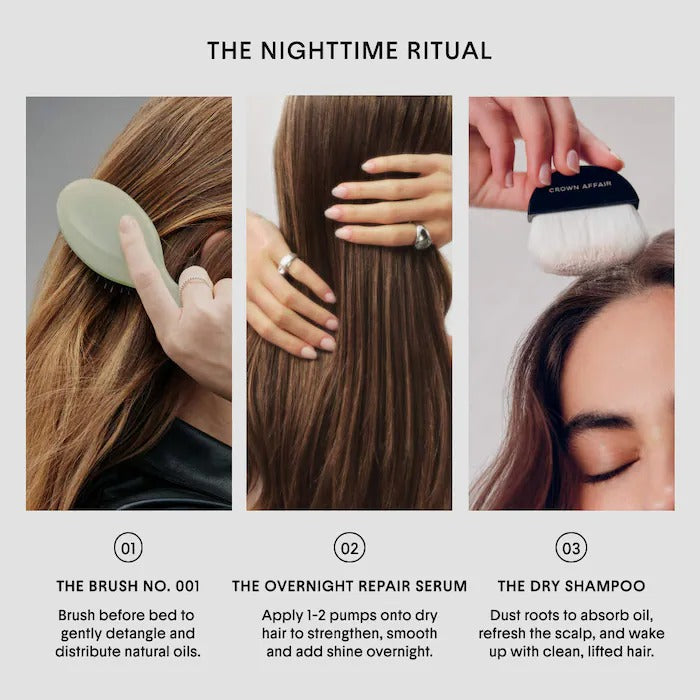 The Mini Dual-Bristle Boar Hair Brush No. 001 for All Hair Textures - GLAM MODA