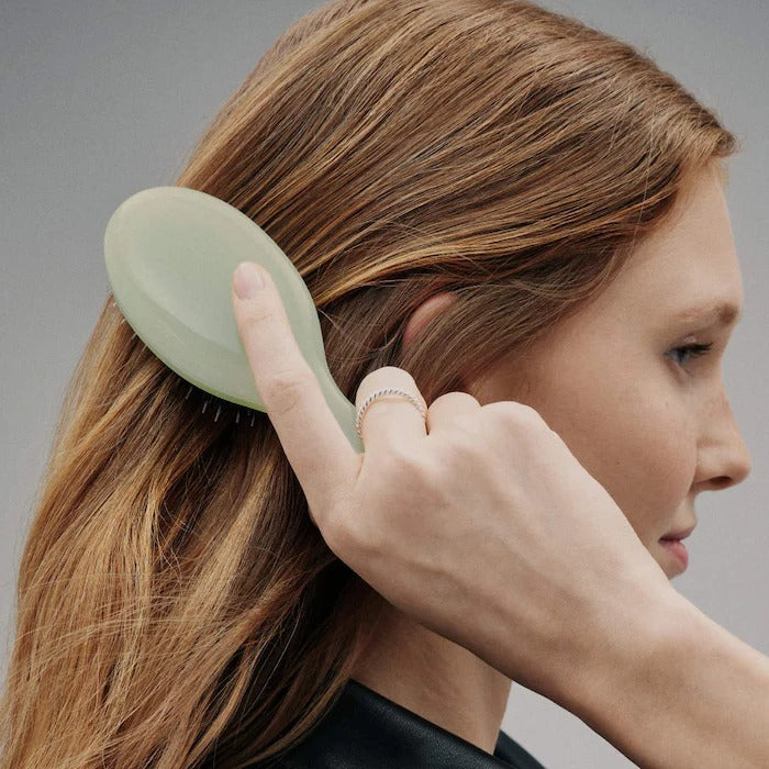 The Mini Dual-Bristle Boar Hair Brush No. 001 for All Hair Textures - GLAM MODA