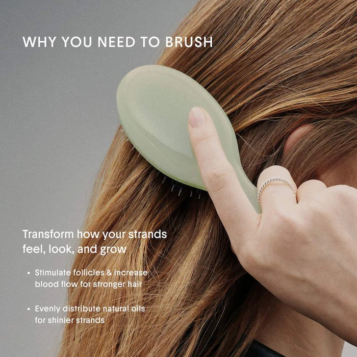 The Mini Dual-Bristle Boar Hair Brush No. 001 for All Hair Textures - GLAM MODA